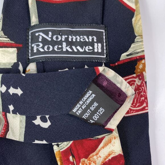 Christmas Season Greetings Men's Silk Tie Set of 2 Blue Black Santa Penguin Snow - Picture 5 of 6